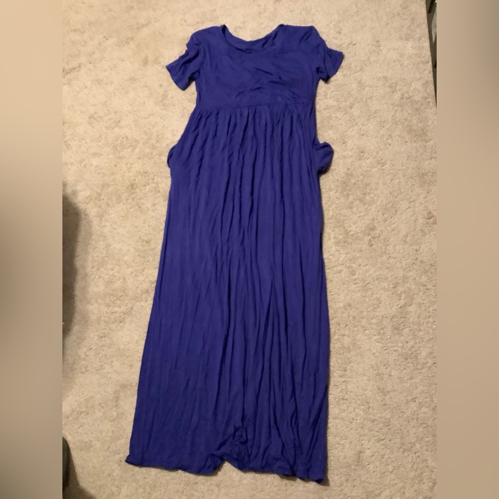Soft Long Blue Dress